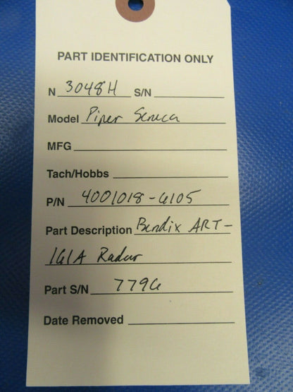 Bendix ART-161A Radar P/N 4001018-6105 Newly Inspected w/ FAA 8130 (1019-423)