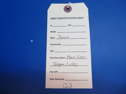 Beech Main Gear Torque Links P/N 45-815011-6, 45-815015-6 (0223-528)