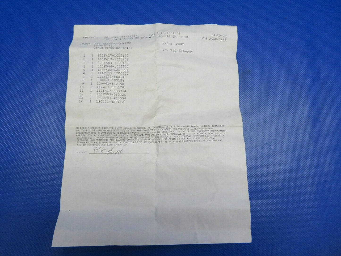 Aeroquip Hose Assy P/N 130F003-4S0034 LOT OF 2 NOS (1220-112)