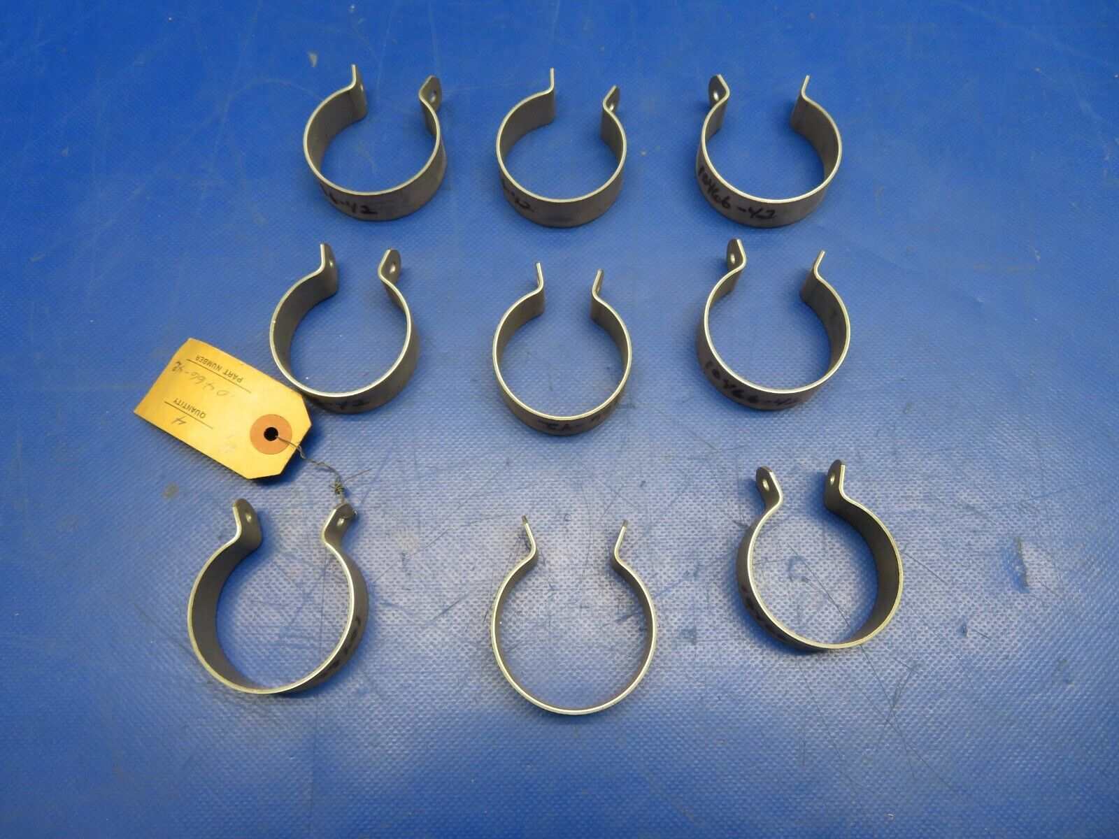 Piper Clamp NOS P/N 10466-42 LOT OF 9 (0720-130)
