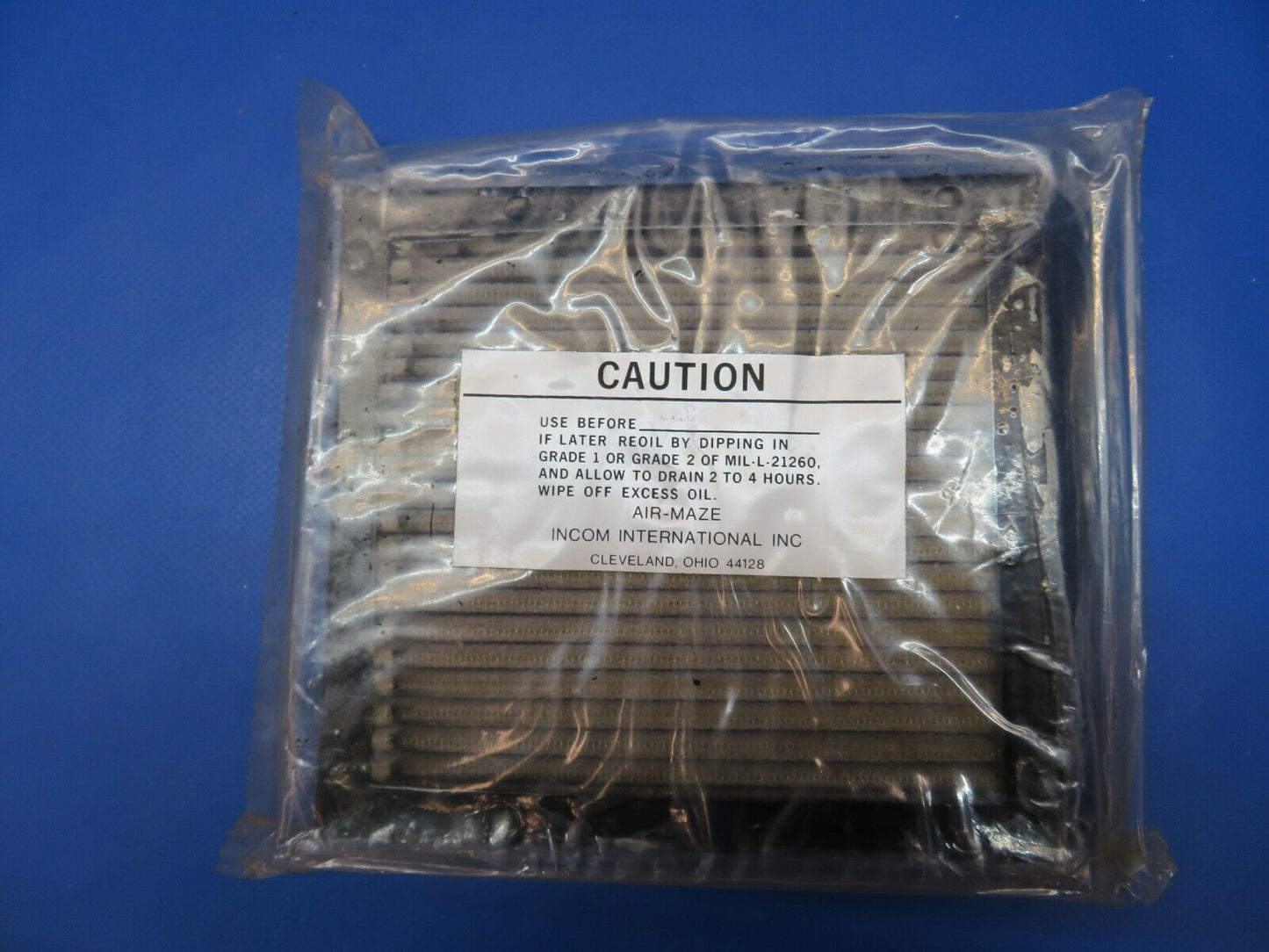 Air-Maze Continental Carburetor Air Filter P/N 627357 NOS (1122-301)