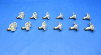 Grimes Aviation Upward Light 13v AN3097-1 Cracked Lenses LOT OF 12 (0923-552)