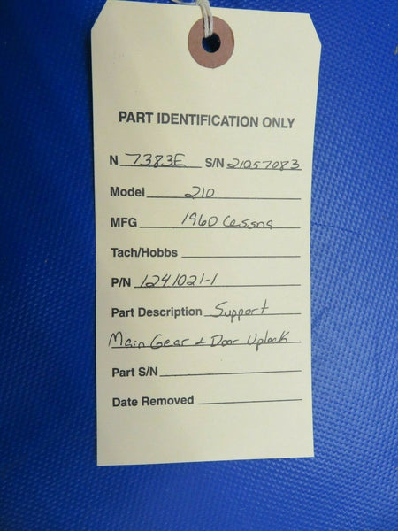 1960 Cessna 210 Support Main Gear & Door Uplock P/N 1241021-1 (0321-111)