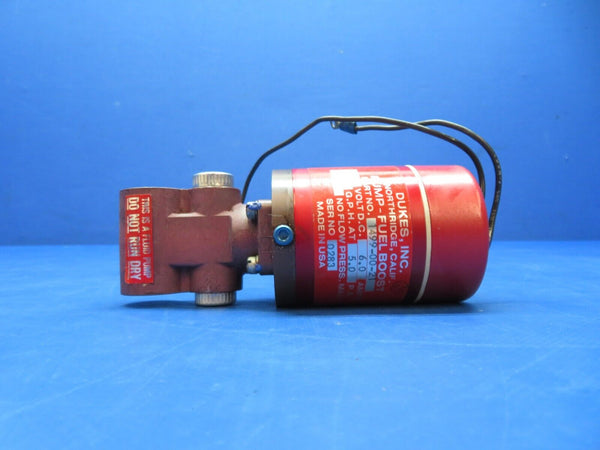 Dukes Fuel Boost Pump 12V P/N 1499-00-21 TESTED (1123-168)