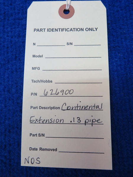 Continental Extension .13 Pipe P/N 626900 NOS (0722-482)