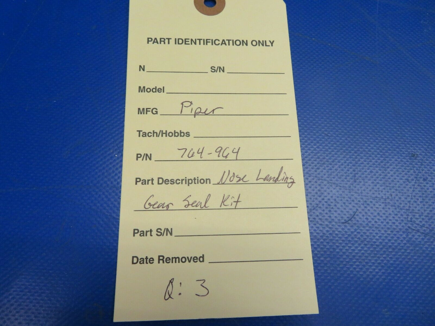 Piper Nose Landing Gear Seal Kit P/N 764-964 NOS (0720-704)