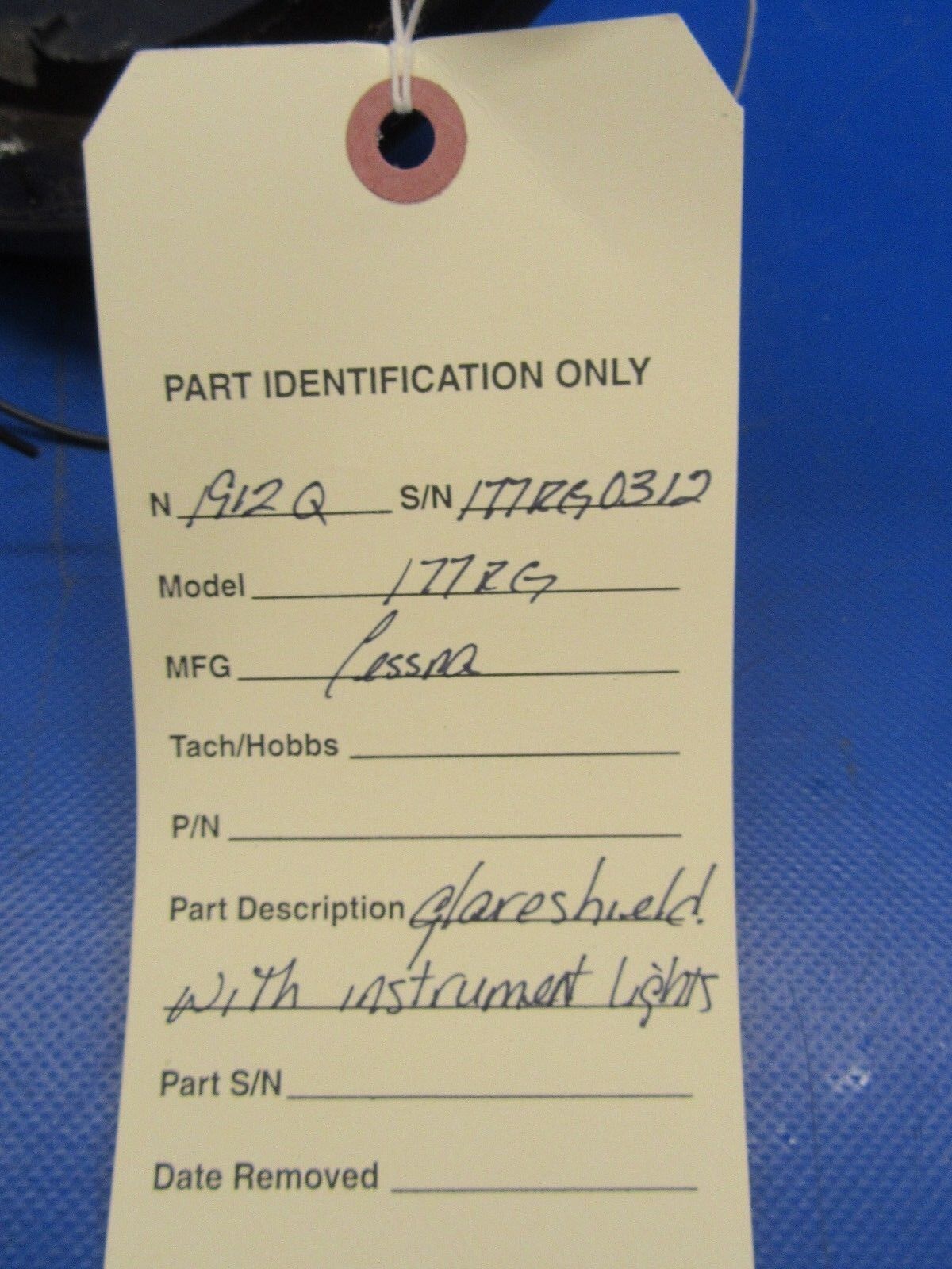 Cessna 177RG Cardinal Glareshield with Instrument Lights (0818-68)
