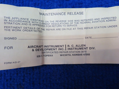 RC Allen Ammeter P/N 12-1100-4 (0622-482)