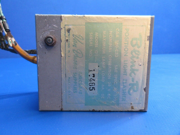 Cessna 310 Van Busen Blink-R Position Light Flasher 24V P/N G1-17485  (1023-831)