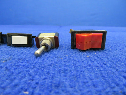 Cessna 172 / 172M Switches LOT P/N TA201-TW-B, 11TS95-2, S-1994-1-1 (0122-545)