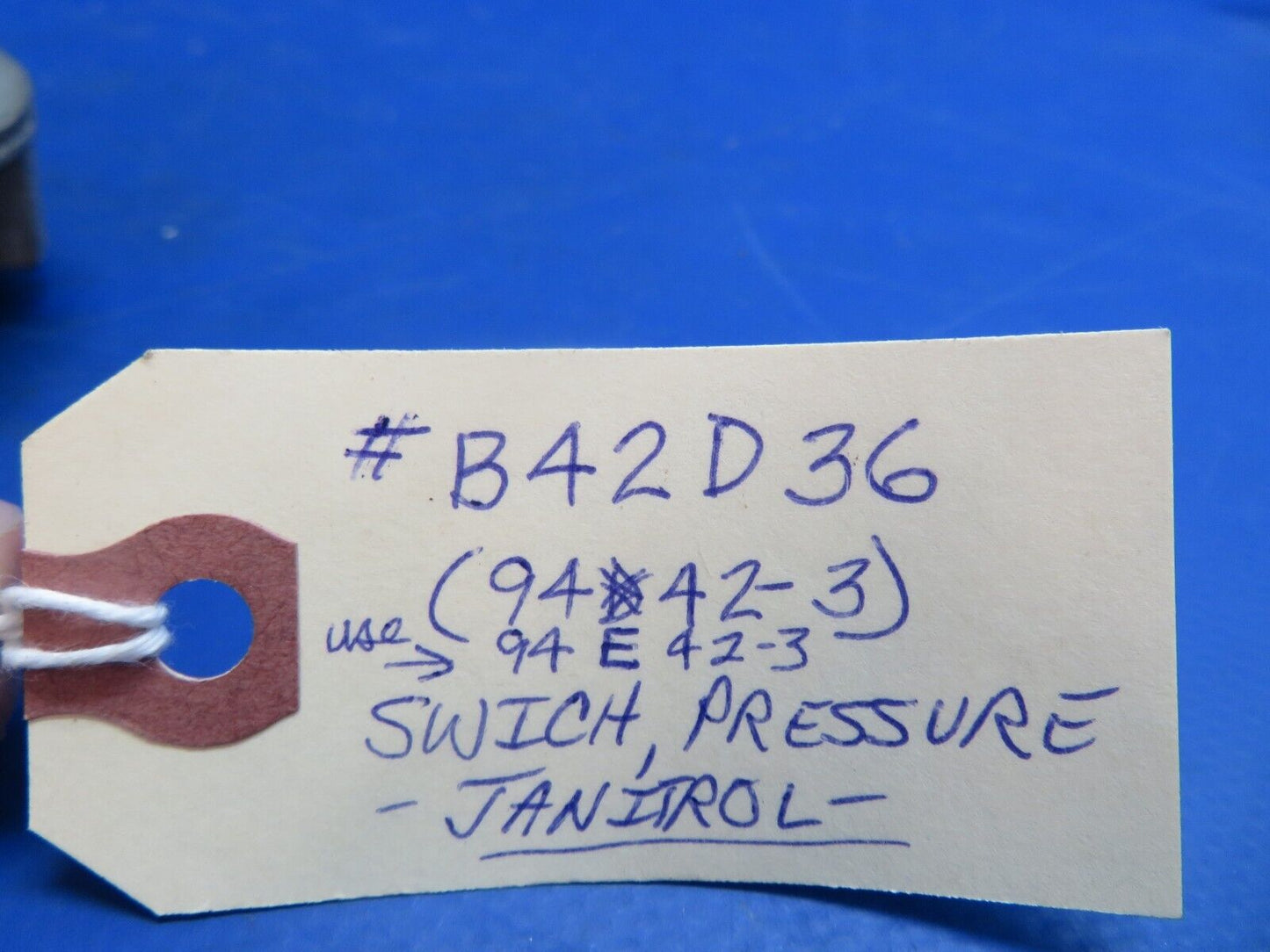 Janitrol Pressure Switch P/N B42D36 CORE (0123-538)