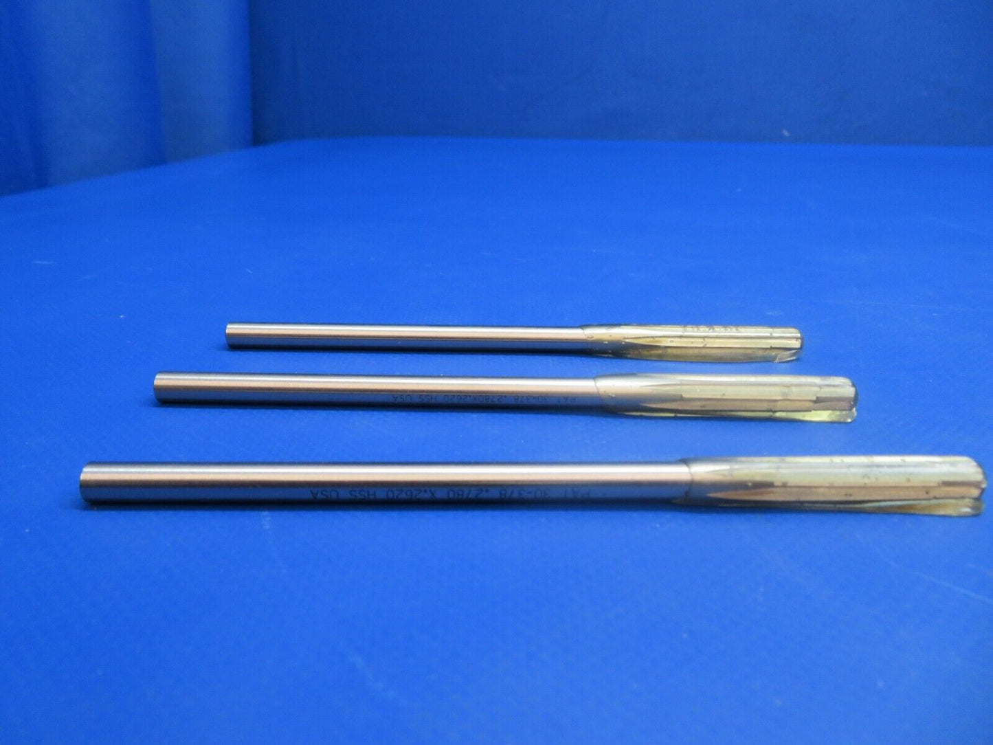 .2780 X .2620 HSS Piloted Threaded Reamer P/N 30-378 LOT OF 3 NOS (1022-518)
