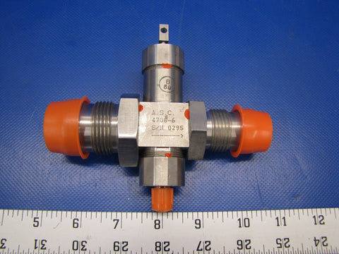 Beech King Air Shut Off Valve P/N 4706-6 NOS (0517-131)