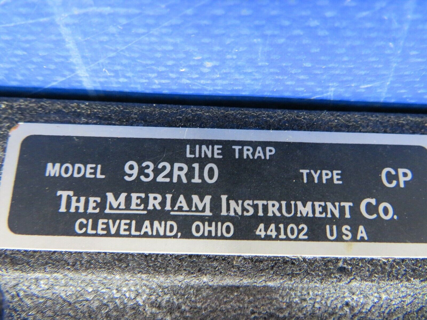 Meriam Instrument Co. Compressor Line Trap NOS P/N 932R10 (0720-634)