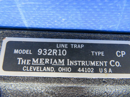 Meriam Instrument Co. Compressor Line Trap NOS P/N 932R10 (0720-634)