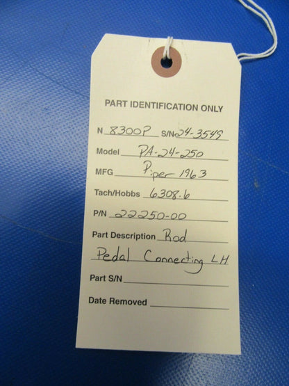 Piper PA-24-250 Comanche Rod Pedal Connecting LH 22250-00, 22250-000 (1219-158)