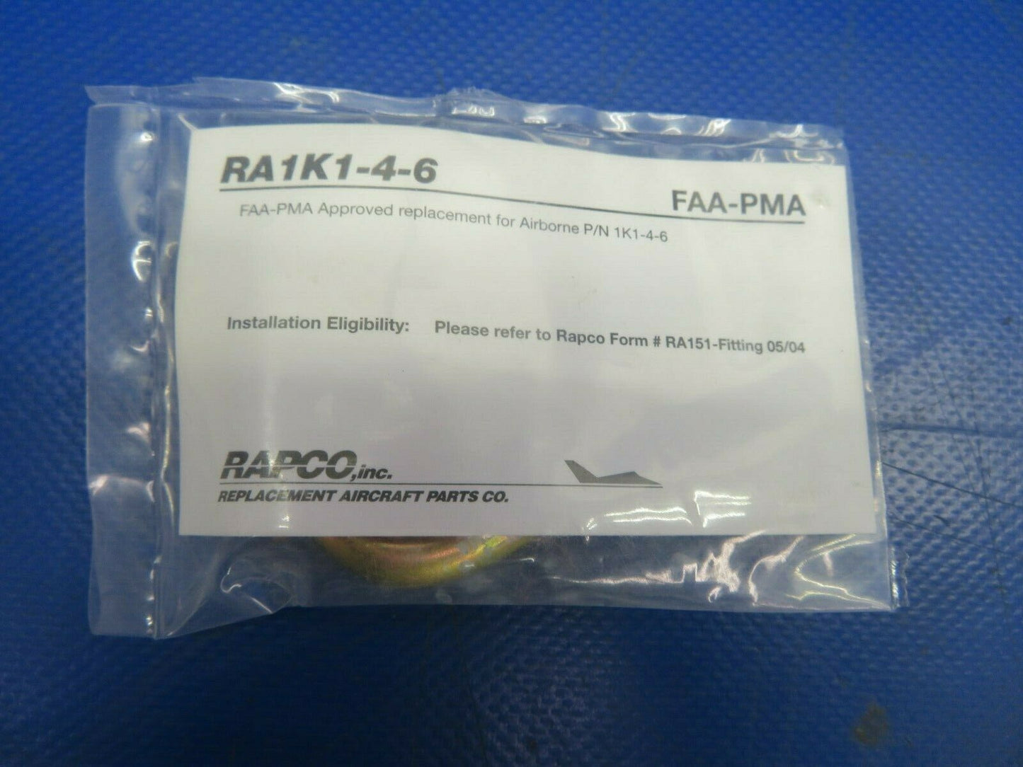 Rapco Instrument Fittings LOT P/N RA1K10-4-6 NOS (0720-877)
