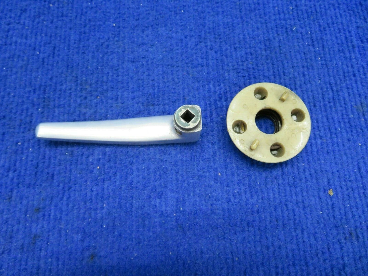 1956 Cessna 310 Interior Door Handle w/Escutcheon Plate P/N 0811490-3 (0522-335)