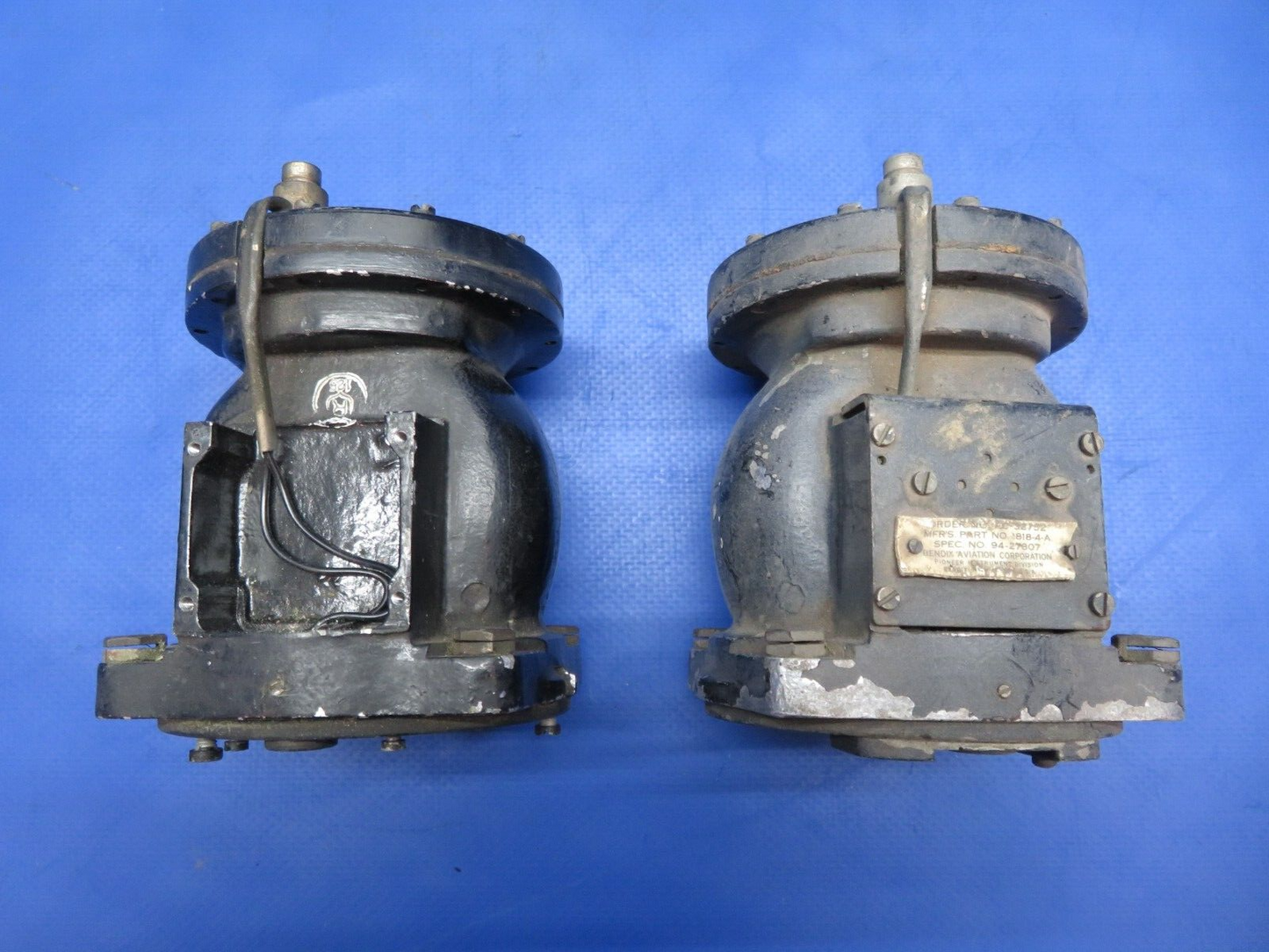 Vintage Bendix Compass P/N 181-1-A LOT OF 2 FOR PARTS (0423-392)