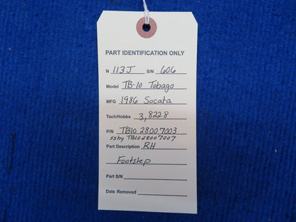 Socata TB-10 RH Footstep P/N 28007003 (0622-911)