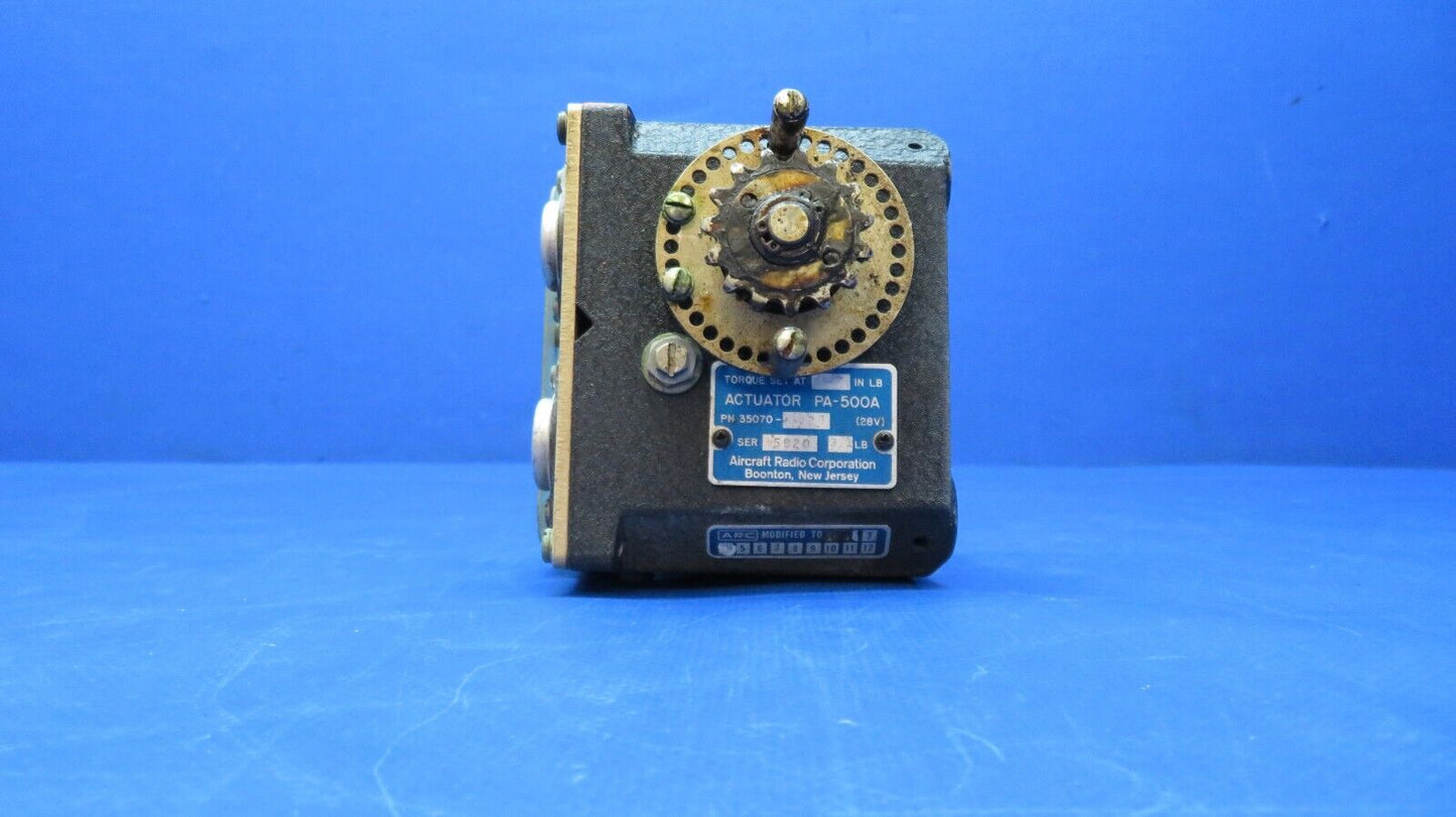 Aircraft Radio Corp. PA-500A Actuator 28V P/N 35070-0028 (0523-825)