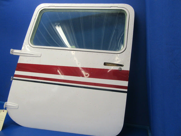 Cessna 210E Cabin Door LH Green Tint Window P/N 0710620-209 w/ Hinges (0518-399)