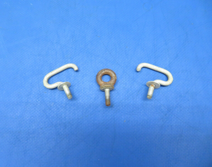 Cessna 150 Baggage Tie Down Eyebolt & Hook P/N 1211203-1 LOT OF 3 (0823-593)