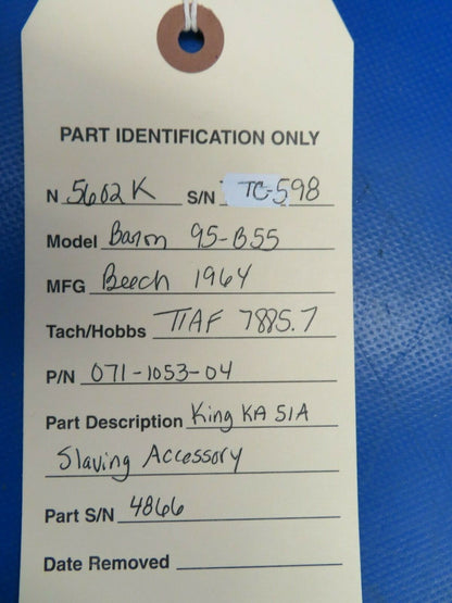 Beech Baron 95-B55 King KA 51A Slaving Accessory 071-1053-04 (0120-70)