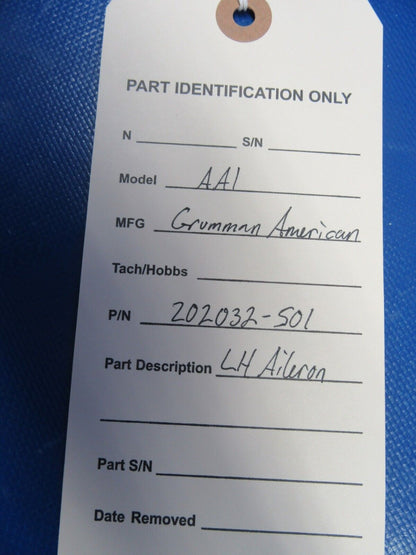 Grumman American AA1 LH Aileron Assy P/N 202032-501 (1223-19)