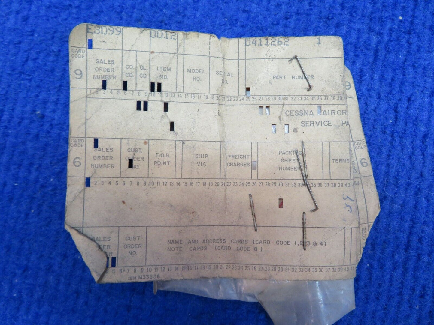 Cessna Pin P/N 0411262-1 NOS (0522-842)