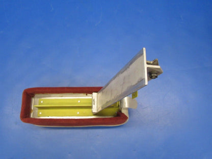 Beech Baron 95-B55 Arm Rest Gray Leather & Maroon Cloth (0418-07)