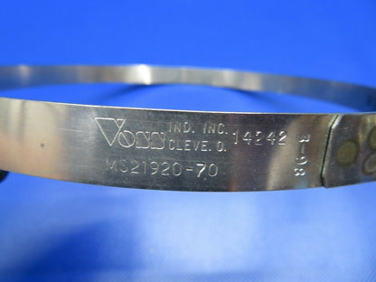 Voss Clamp / Band with T-Bolt Latch MS21920-70 NOS Aircraft (1120-65)