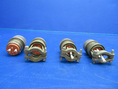 Matrix Amphenol Circular Connector P/N MS23456L20-24D LOT OF 4 (0720-846)
