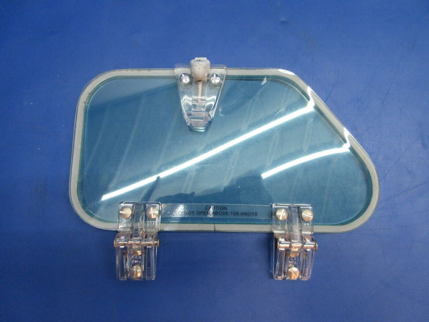 Beech 95-B55 Baron Storm Window Assy Green Tint P/N 35-410291-219 (0523-1166)