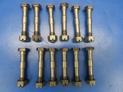 Continental IO-470-L Connecting Rod Bolts 629340, 655961 LOT OF 12 (0319-234)