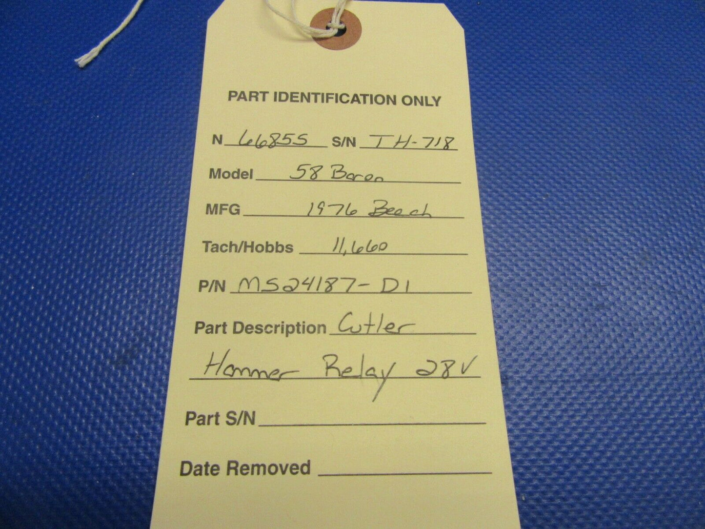 Beech Baron 58 Cutler Hammer Relay 28V P/N MS24187-D1 (0521-474)