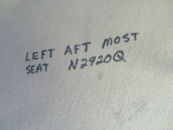 Piper PA-32R-300 Lance Seat Rear LH P/N 79479-12 (0120-118)