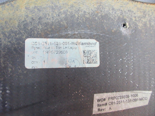 Diamond DA-42 Floor Trim Panel Mod LH & RH P/N C61-2511-131-002 (0623-767)