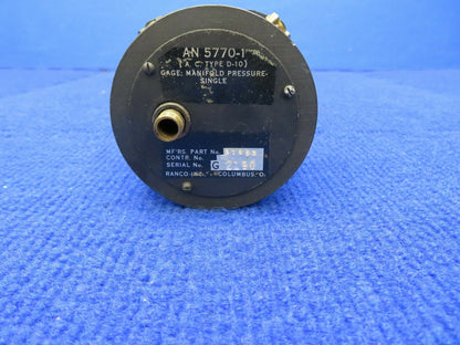 Socata TB-10 Ranco Manifold Pressure Gage P/N 31853 (0422-406)