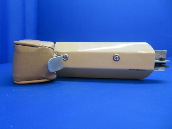 Beech 95-B55 Baron Front Seat Armrest P/N 35-534372-77 w/ Brackets  (1222-892)