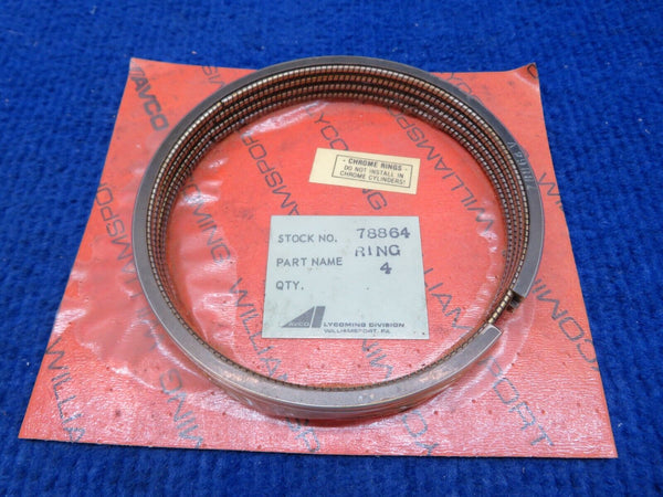 Lycoming Piston Ring 4.375 Bore P/N 78864 LOT OF 4 NOS (0822-352)