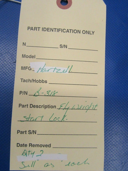 Hartzell Governor Fly Weight Start Lock B-318 (0519-54)