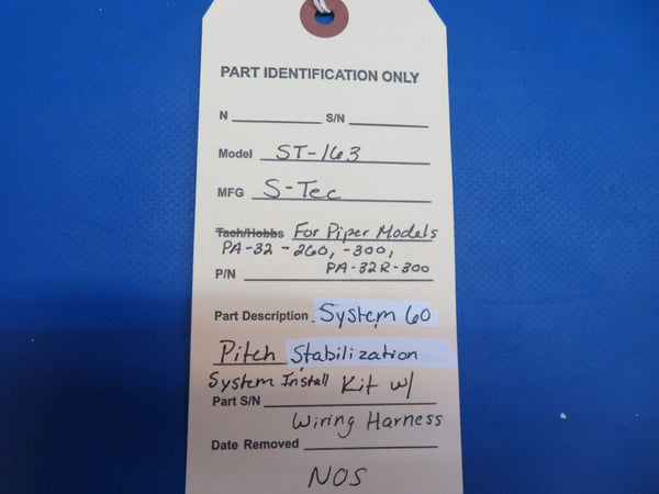S-Tec ST-163 System 60 Pitch Stabilization System Install Kit NOS (1222-955)