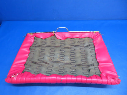 Cessna 120 Seat Assy Red Vinyl P/N 0413185, 0413185-1, 0411736 (0423-40)