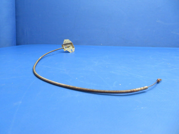 Brantly B2B Helicopter Nose / Trim Cable w/ Bracket P/N 418, 419-1 (1022-842)
