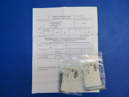 McCauley Propeller Stud Mounting w/ Paperwork P/N B-4480 LOT OF 2 NOS (0523-613)
