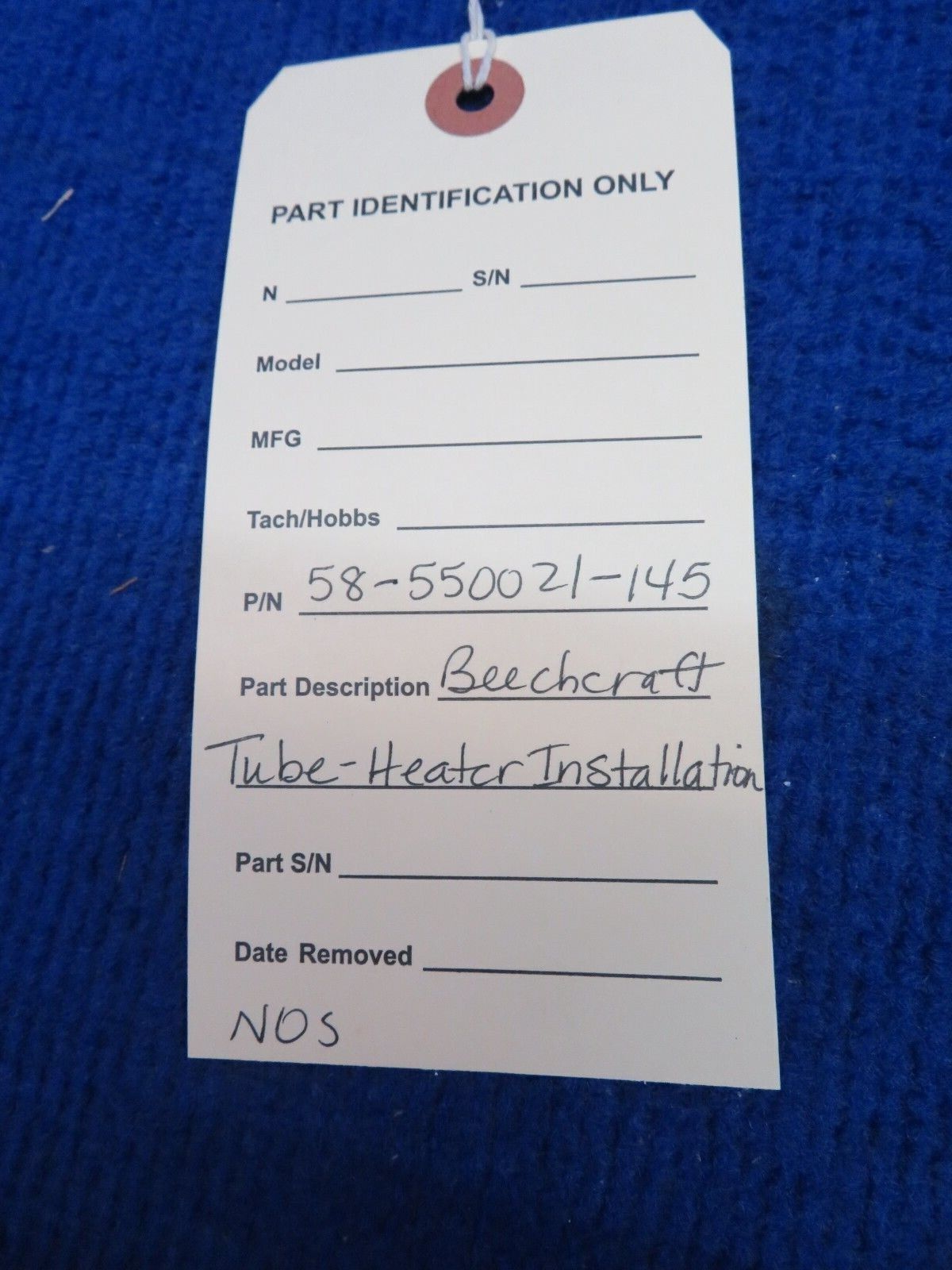 Beechcraft Tube-Heater Installation P/N 58-550021-145 NOS w/ 8130 (0622-348)