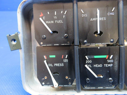 Bellanca 17-30A Stewart Warner Cluster Gauge P/N 436405 w/ WARRANTY (0224-1511)