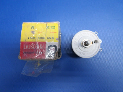 Ohmite J Vitreous Enameled Rheostat 16 Ohms P/N 0315 NOS (0224-1616)