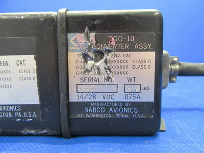 Narco DGO-10 Gyro Indicator w/ Converter 28V 200-12A28 (1021-440)